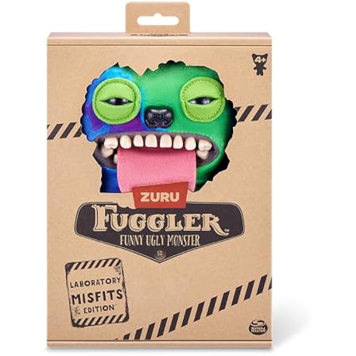 Fuggler Laboratory Misfits by ZURU Funny Ugly Monster, Plush, Collectible, Silly, Toy (Sir Belch)