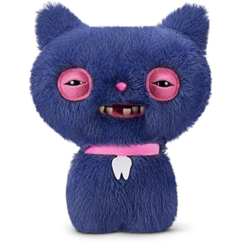 Fuggler Alley Cats 9-Inch Plush Toy (Cheezee) Grey by ZURU – Funny Ugly Monster Stuffed Animal with Human-Like Teeth, Collectible Plush for Kids, Tweens, Teens, Adults &amp; Cat-Loving Weirdos