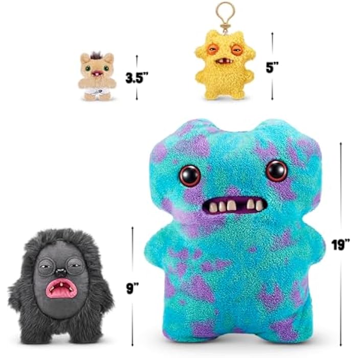 Fuggler Gold Fuggs by ZURU Funny Ugly Monster, Plush, Collectible, Toy (Hedge Grog - Eyes and Teeth)