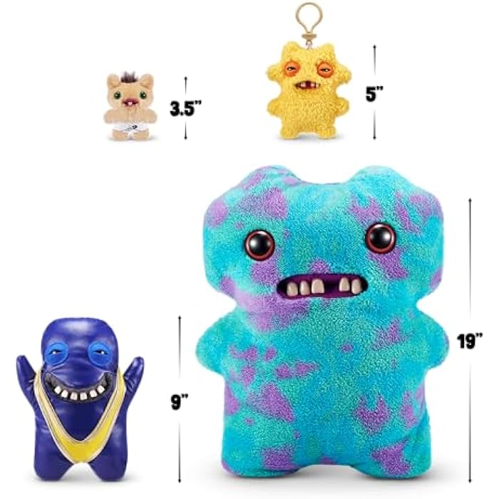 Fuggler Gold Fuggs by ZURU Funny Ugly Monster, Plush, Collectible, Toy (Shameless Goof - Mankini)