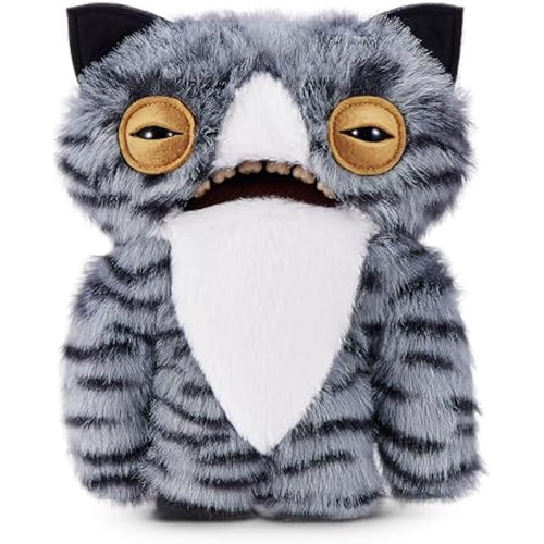 Fuggler Alley Cats 9-Inch Plush Toy (Wide Eyed Cat) by ZURU – Funny Ugly Monster Stuffed Animal with Human-Like Teeth, Collectible Plush for Kids, Tweens, Teens, Adults &amp; Cat-Loving Weirdos